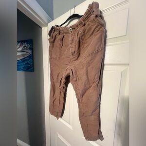 Free people cotton buckle trouser